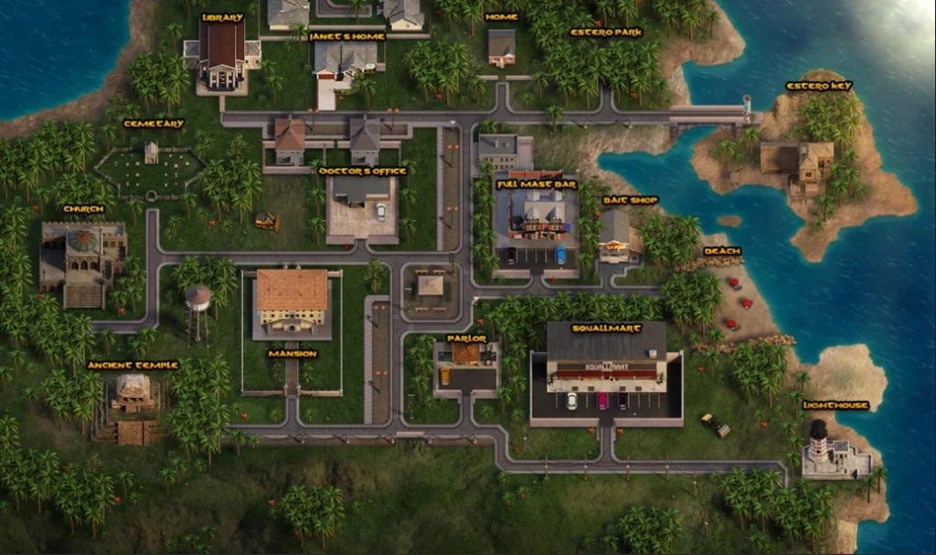 Treasure of nadia map